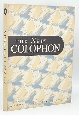 Bild des Verkufers fr The New Colophon: A Book Collectors' Quarterly: Volume I, Part 4, October 1948 zum Verkauf von Besleys Books  PBFA