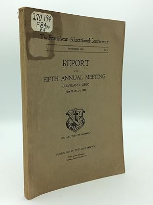 REPORT OF THE FIFTH ANNUAL MEETING: Cleveland, Ohio, June 28, 29, 30, 1923
