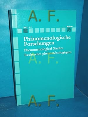 Seller image for Phnomenologische Forschungen / Phenomenological Studies / Recherches phenomenologiques - Heft 2001 / 1- 2 for sale by Antiquarische Fundgrube e.U.