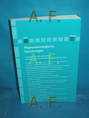 Seller image for Phnomenologische Forschungen / Phenomenological Studies / Recherches phenomenologiques - Jahrgang 2015 for sale by Antiquarische Fundgrube e.U.