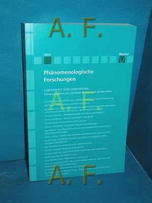 Seller image for Phnomenologische Forschungen / Phenomenological Studies / Recherches phenomenologiques - Jahrgang 2015 for sale by Antiquarische Fundgrube e.U.