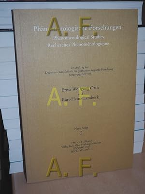 Immagine del venditore per Phnomenologische Forschungen. Phenomenological Studies. Recherches phnomnologiques: Neue Folge 2, 1997, 1. Halbband venduto da Antiquarische Fundgrube e.U.