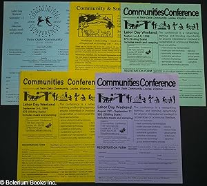 [Five conference handbills by the Twin Oaks Community]