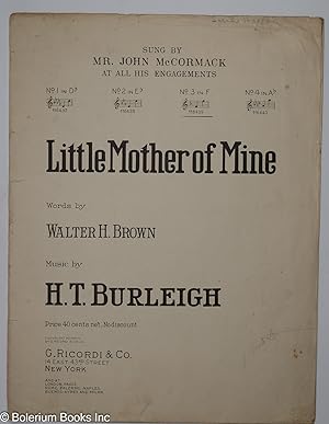 Seller image for Little mother of mine; words by Walter H. Brown for sale by Bolerium Books Inc.