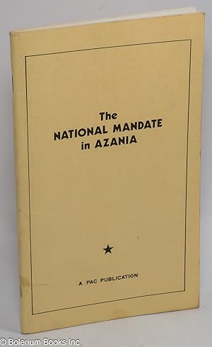 The National Mandate in Azania