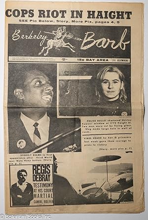 Image du vendeur pour Berkeley Barb: vol. 6, #9 [8?] (#132) February 23-29, 1968: Cops Riot in Haight, Stokely Beams mis en vente par Bolerium Books Inc.