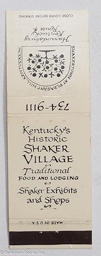 Kentucky's Historic Shaker Village, Traditional Food and Lodging, Shaker Exhibits and Shops [matc...