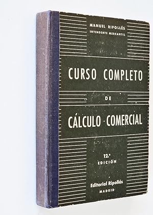 Imagen del vendedor de CURSO COMPLETO DE CLCULO COMERCIAL a la venta por Libros con Vidas