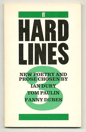 Image du vendeur pour Hard Lines 3 (New Poetry and Prose Chosen by Ian Dury, Tom Paulin, Fanny Dubes) mis en vente par Between the Covers-Rare Books, Inc. ABAA