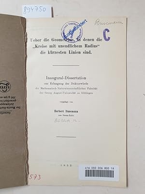 Über die Geometrien, in denen die Kreise mit unendlichem Radius" die kürzesten Linien sind :
