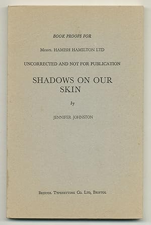 Imagen del vendedor de Shadows On Our Skin a la venta por Between the Covers-Rare Books, Inc. ABAA