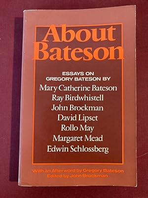 Seller image for About Bateson: Essays on Gregory Bateson for sale by Plurabelle Books Ltd