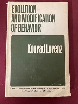 Seller image for Evolution and Modification of Behavior. for sale by Plurabelle Books Ltd