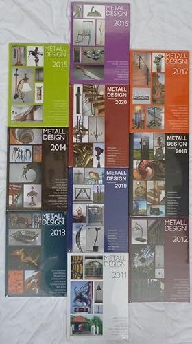 Metall Design international. Hephaistos-Jahrbuch 10 Jahrgänge kpl. 2011-2020 METALL-DESIGN HEPHAI...
