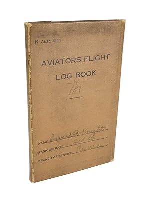 Aviator's Flight Log Book of Second Lieutenant, Edward F. Knight, USMC Reserve, 1937-1939