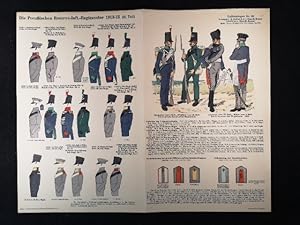 Bild des Verkufers fr Uniformbogen Nr. 20: Die Preuischen Reserve-Inft.-Regimenter 1813-15 (II. Teil). zum Verkauf von ANTIQUARIAT Franke BRUDDENBOOKS