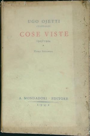 Imagen del vendedor de Cose Viste 1923-1924 Tomo secondo a la venta por Librodifaccia