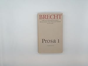 Brecht, Bertolt: Werke; Teil: Bd. 16. Prosa.