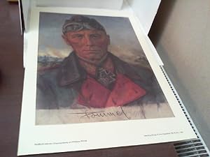 Bild des Verkufers fr Rommel. Kunstdruck nach einer Originalzeichnung von Wolfgang Willrich. zum Verkauf von Antiquariat Uwe Berg