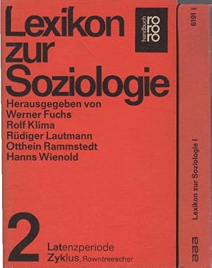 Lexikon zur Soziologie; Teil: 2 Bände. rororo; 6191 : rororo-Handbuch