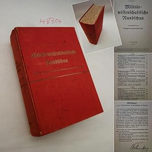 Bild des Verkufers fr Militrwissenschaftliche Rundschau 1. Jahrgang 1936, 1.- 6. Heft * v o l l s t  n d i g er Jahrgang zum Verkauf von Galerie fr gegenstndliche Kunst