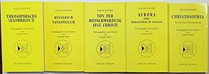 Immagine del venditore per Theosophische Sendbriefe II. + Mysterium pansophicum. + Von der Menschwerdung Jesu Christi. + Aurora oder Morgenrte im Aufgang. + Christosophia. Ein christlicher Einweihungsweg. 5 Bnde. venduto da Antiquariat Martin Barbian & Grund GbR