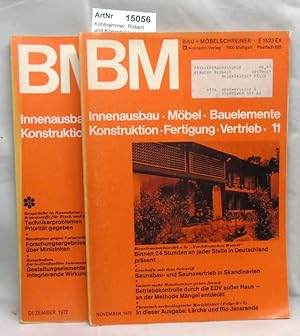 Bau + Möbelschreiner 1972. 2 Monatshefte 11 + 12