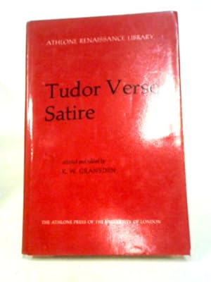 Bild des Verkufers fr Tudor Verse Satire (Renaissance Library) zum Verkauf von World of Rare Books