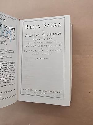 Imagen del vendedor de BIBLIA VULGATA.BIBLIA SACRA JUXTA VULGATAM CLEMENTINAM. a la venta por LIBRERIA ANTICUARIA LUCES DE BOHEMIA