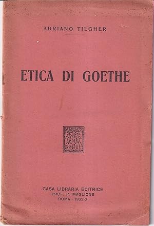 Imagen del vendedor de Etica di Goethe a la venta por Libreria Tara