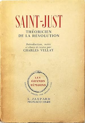 Immagine del venditore per Saint-Just Thoricien de la Rvolution venduto da Libreria Tara