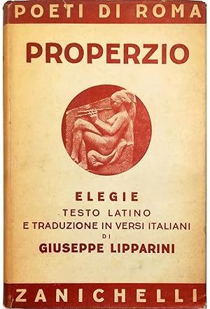 Image du vendeur pour Elegie Testo latino e traduzione in versi italiani di Giuseppe Lipparini mis en vente par Libreria Tara