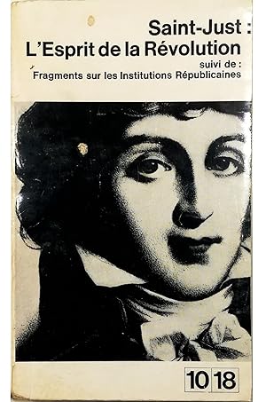 Immagine del venditore per L'Esprit de la Rvolution suivi de: Fragments sur les Institutions Rpublicaines venduto da Libreria Tara