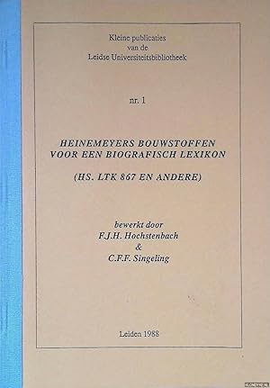 Seller image for Heinemeyers bouwstoffen voor een biografisch lexikon (Hs. LTK 867 en andere) for sale by Klondyke