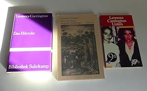 3 Mal Leonora Carrington: 1. Die ovale Dame/ Qumran 2. Unten/ Suhrkamp 3. Das Höhrrohr/ Bibliothe...