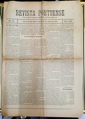REVISTA PORTUENSE DIARIO DE LA MAÑANA - AÑO XX - 30-1-1908 Nº 6041