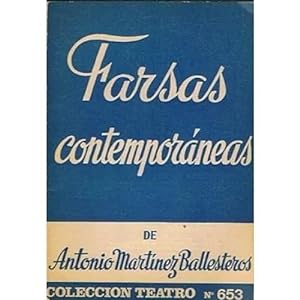 Bild des Verkufers fr FARSAS CONTEMPORNEAS zum Verkauf von Urbano Librera Infinita