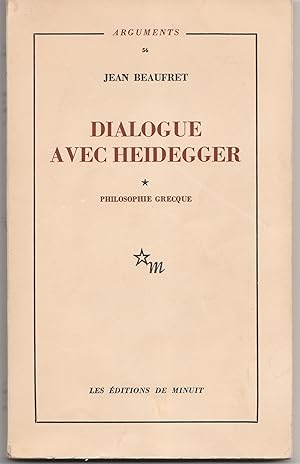 Imagen del vendedor de Dialogue avec Heidegger a la venta por Librairie Franoise Causse