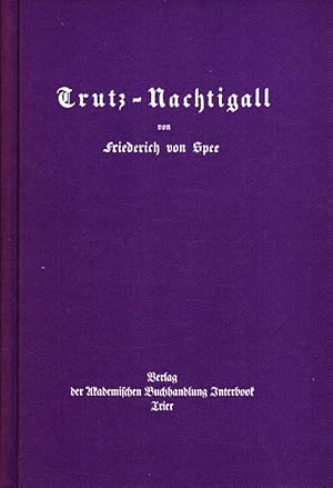 Bild des Verkufers fr Trutz-Nachtigall Mit Einl. und Erkl. von V. Hppe und W. Junkmann zum Verkauf von Versandantiquariat Nussbaum