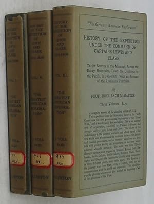 Immagine del venditore per History of the Expedition under the Command of Captains Lewis and Clark To the Sources of the Missouri, Down the Columbia to the Pacific, in 1804-1806, With an Account of the Louisiana Purchase (Three Volume Set) [1922 Edition] venduto da Powell's Bookstores Chicago, ABAA