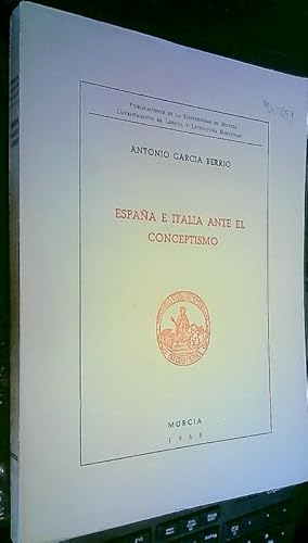 Seller image for Espaa e Italia ante el Conceptismo for sale by Librera La Candela