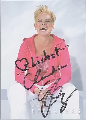 Bild des Verkufers fr Original Autogramm Claudia Effenberg /// Autogramm Autograph signiert signed signee zum Verkauf von Antiquariat im Kaiserviertel | Wimbauer Buchversand