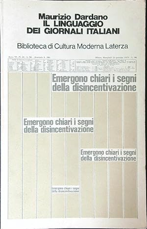 Seller image for Il linguaggio dei giornali italiani for sale by Miliardi di Parole