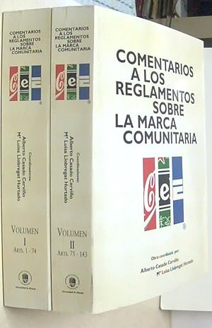 Imagen del vendedor de Comentarios a los reglamentos sobre la marca comunitaria. 2 tomos a la venta por Librera La Candela