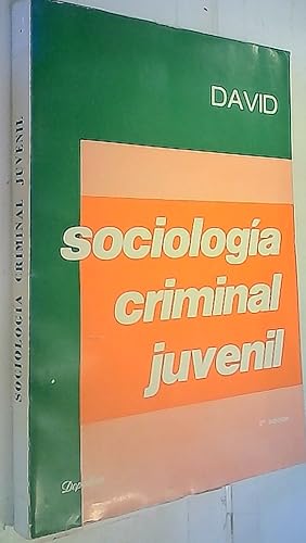 Seller image for Sociologa criminal juvenil for sale by Librera La Candela