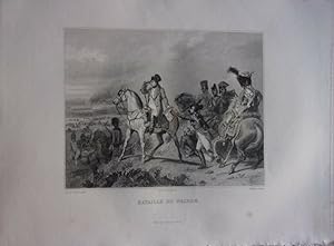 Gravure sur acier 1844 MILITARIA BATAILLE DE WAGRAM