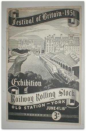 Bild des Verkufers fr Exhibition of railway rolling stock: old station - York, June 4th to 16th: programme. zum Verkauf von John Turton