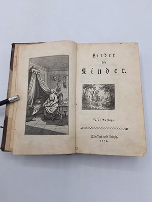 Sammelband von sechs Schriften: Lieder für Kinder (Neue Auflage), 1772 [unbek. Autor] / Inoculati...