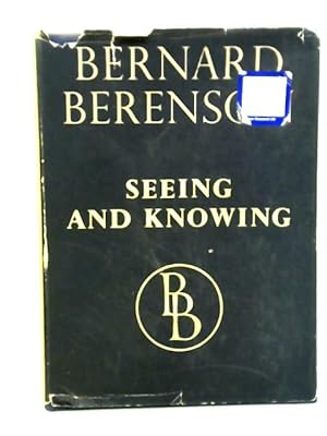 Seller image for Seeing And Knowing for sale by World of Rare Books