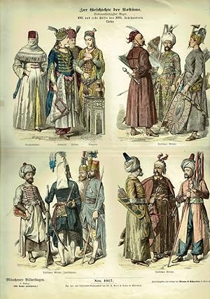 XVII. und erste Hälfte des XVIII. Jahrhunderts: Türken. (= Münchener Bilderbogen. Zur Geschichte ...